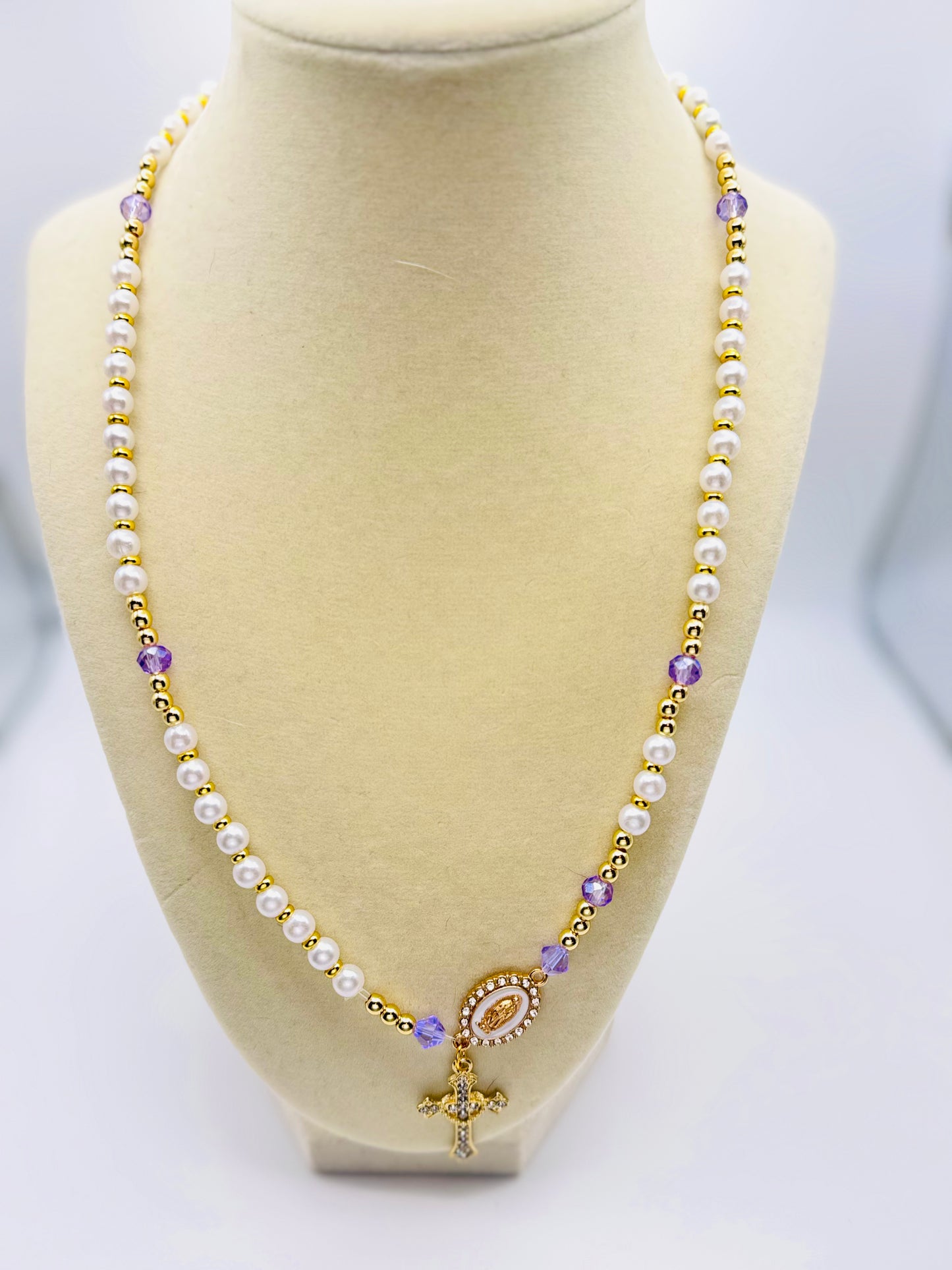 Lavender Grace Convertible Rosary Wrap