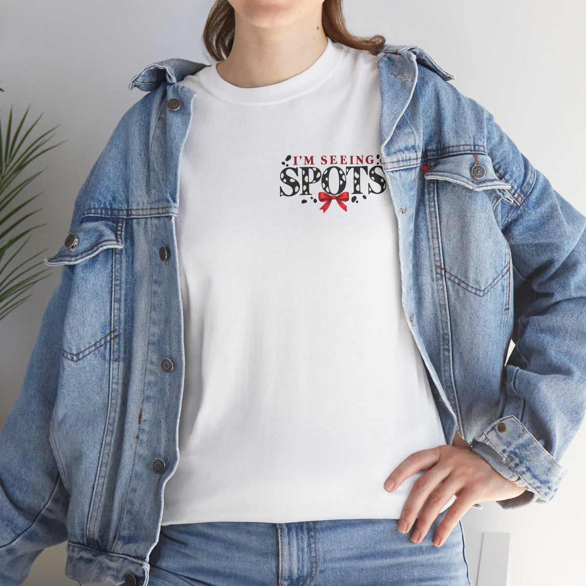 The Seeing Spots Tee — Classic Red Bow