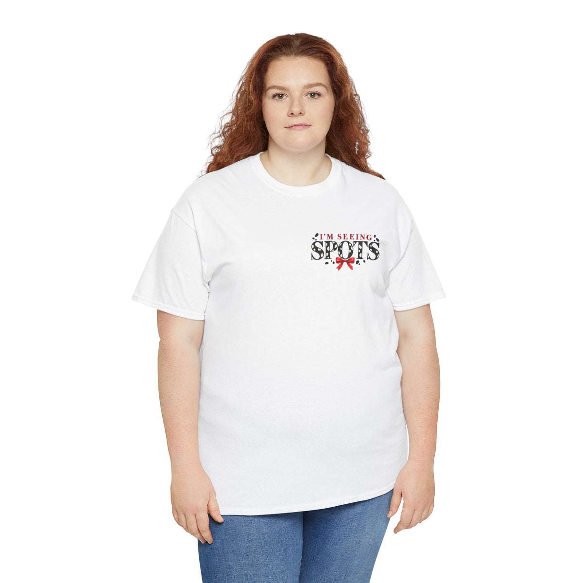 The Seeing Spots Tee — Classic Red Bow