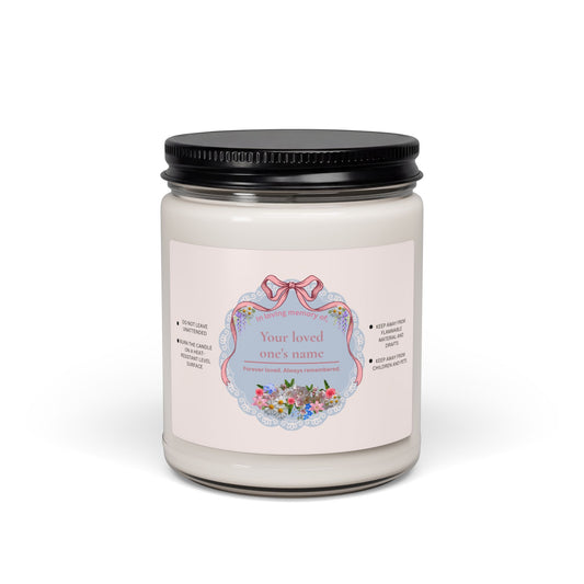 In Loving Memory — Personalized Unscented Memorial Candle