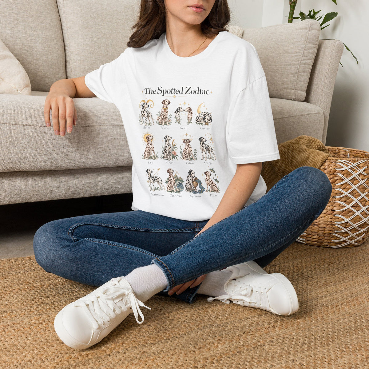 Spotted in the Stars — Dalmatian Zodiac Tee