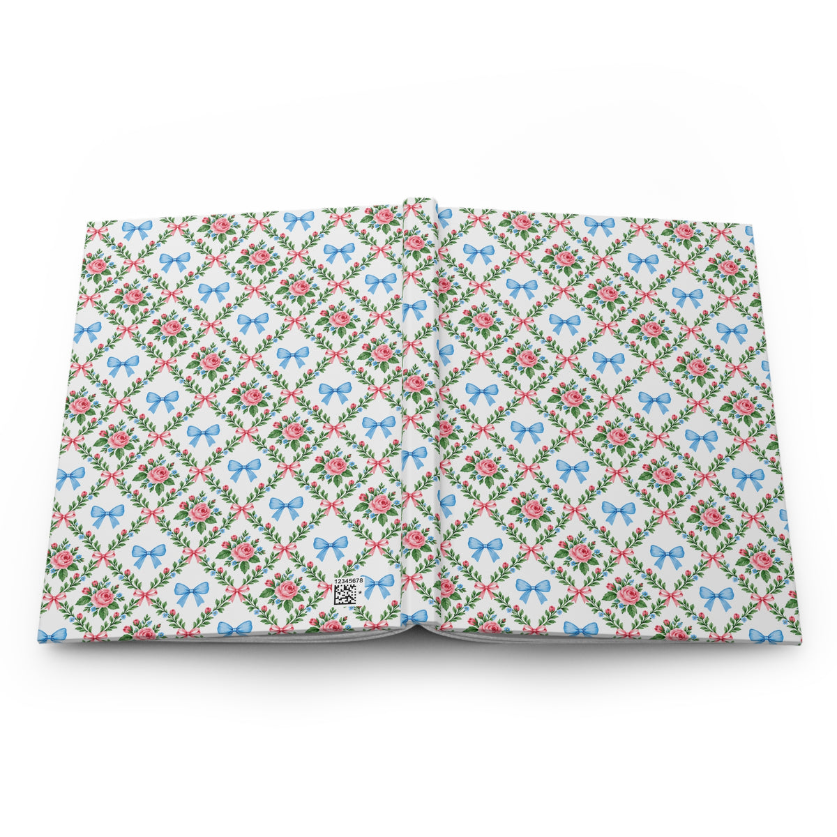 Vintage Rose Pattern Hardcover Journal/Notebook