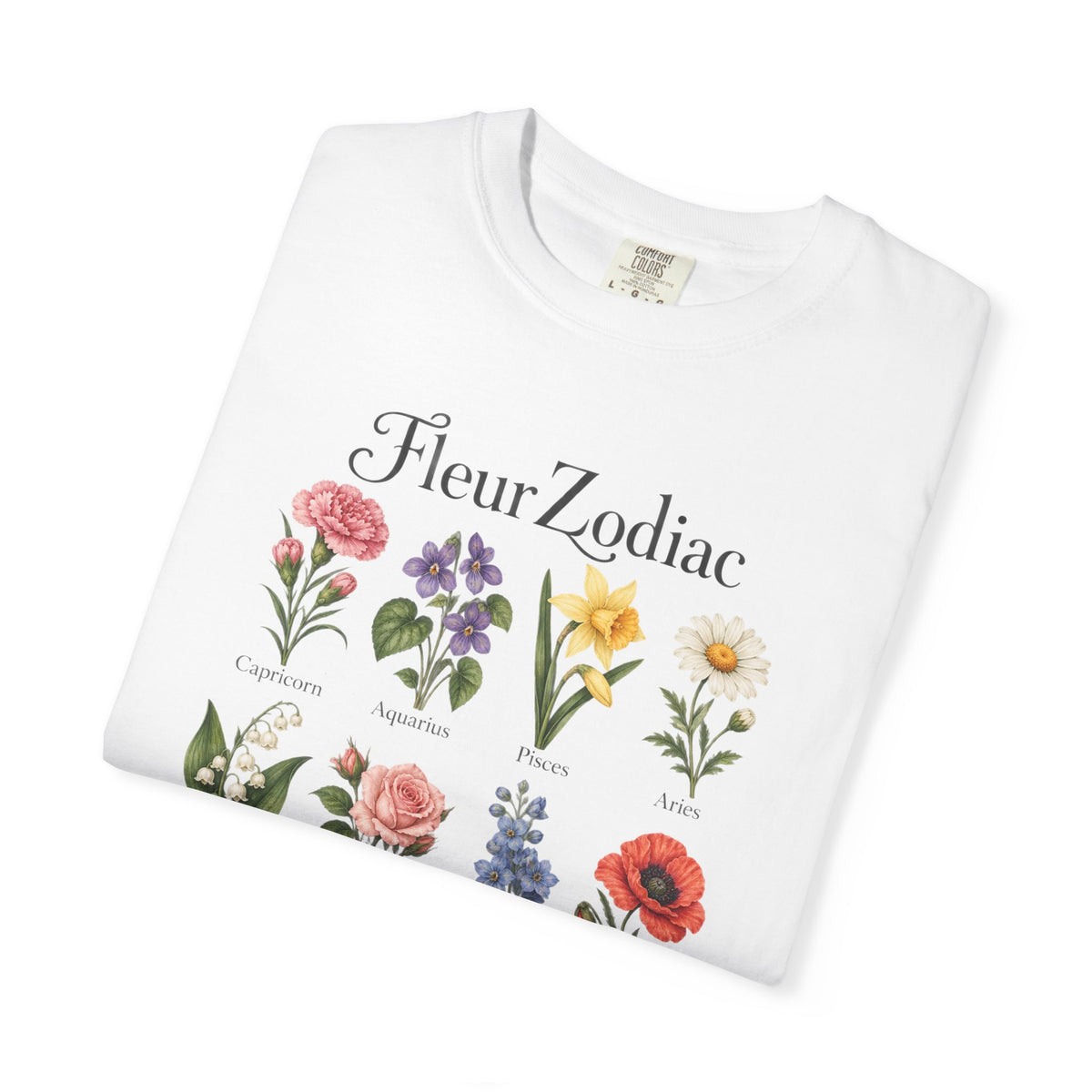 Fleur Zodiac —Comfort Colors Tee