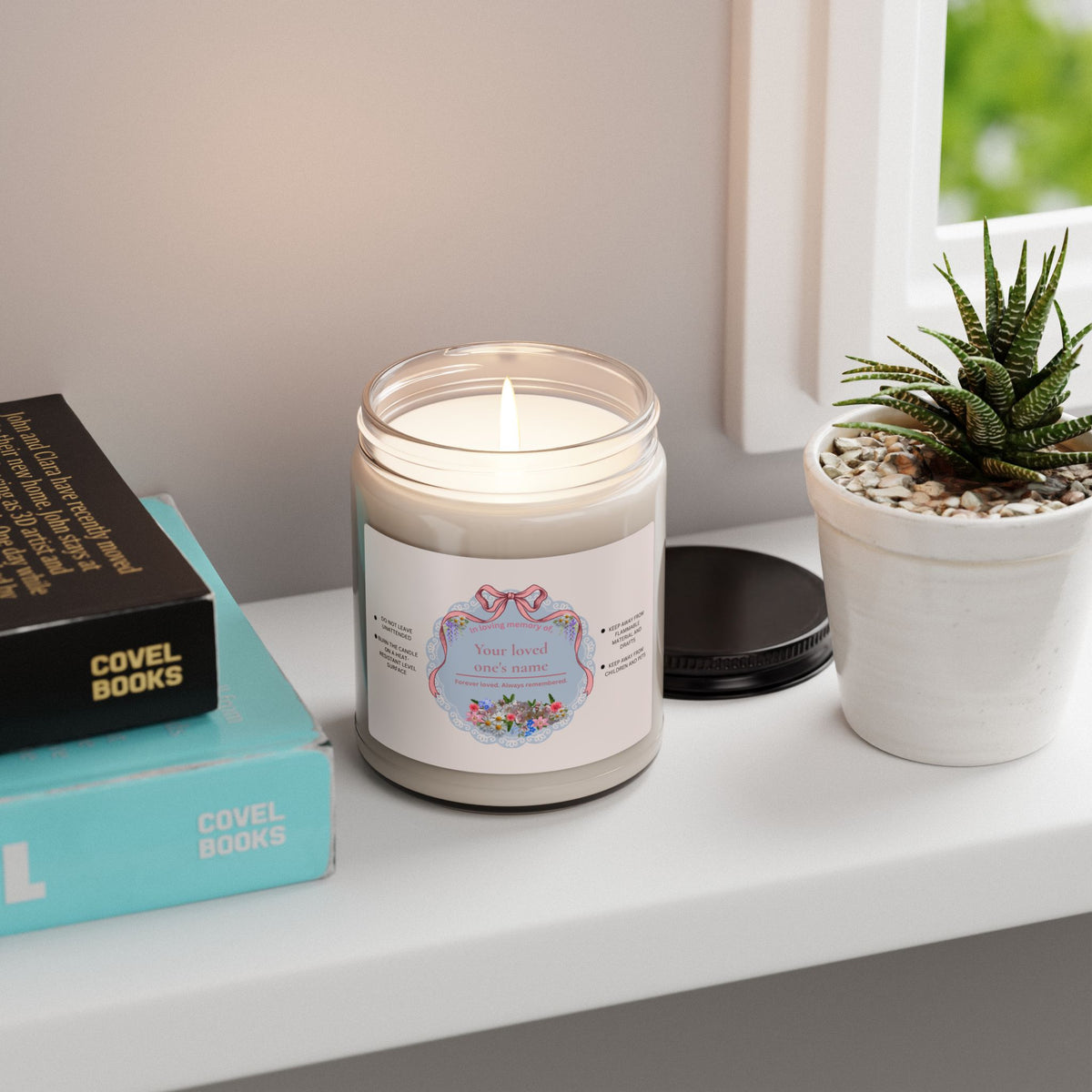 In Loving Memory — Personalized Unscented Memorial Candle