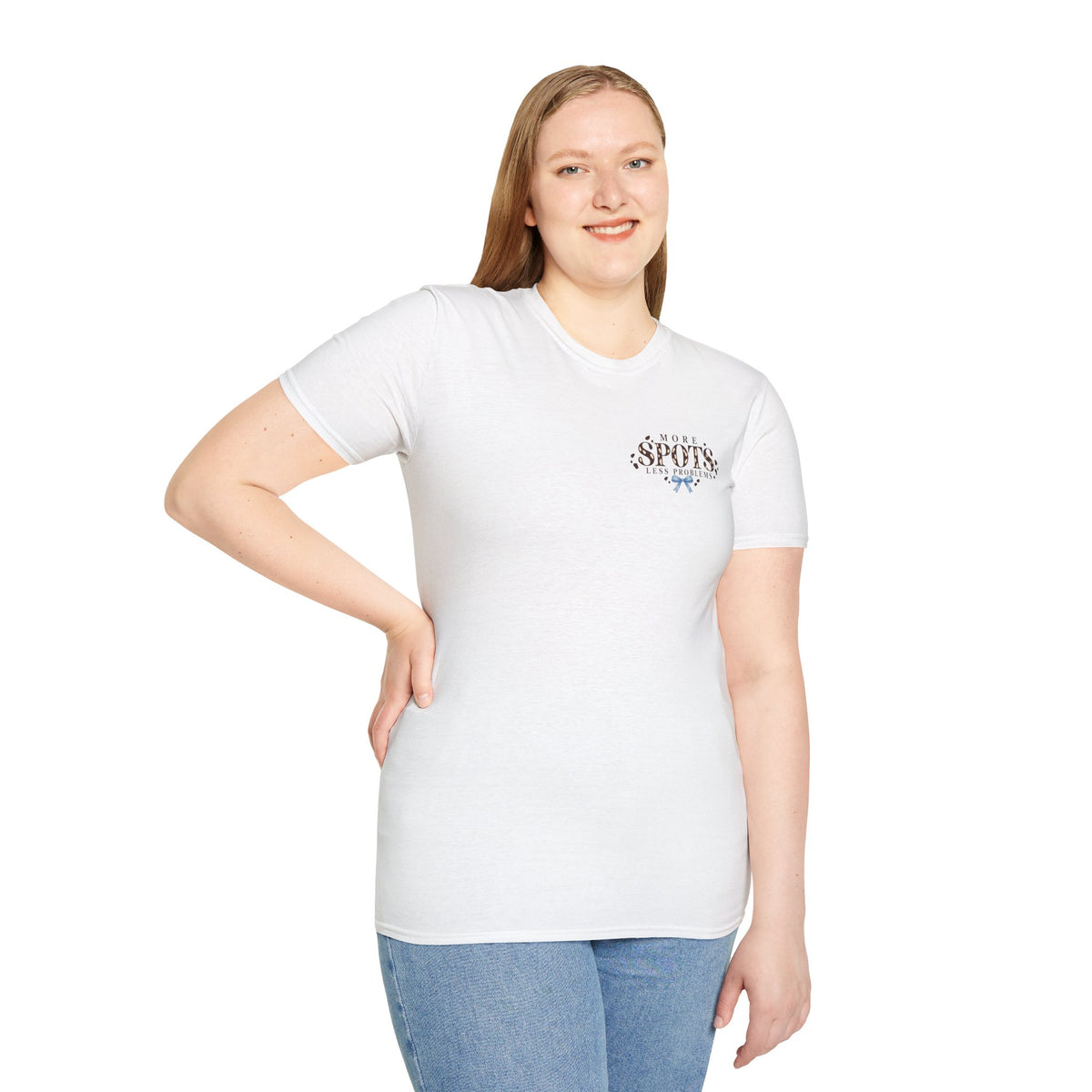The Seeing Spots Tee — Liver & Blue