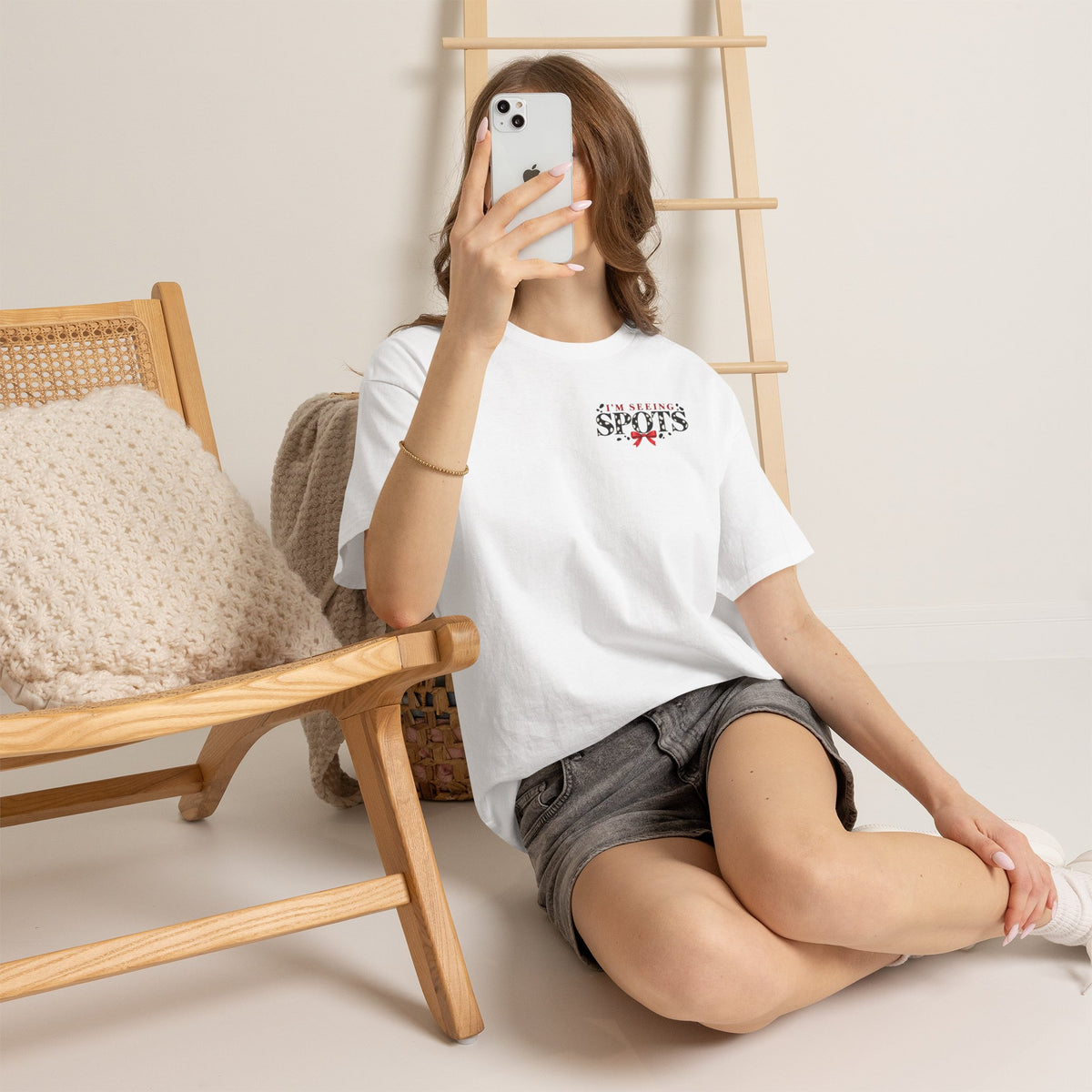 The Seeing Spots Tee — Classic Red Bow