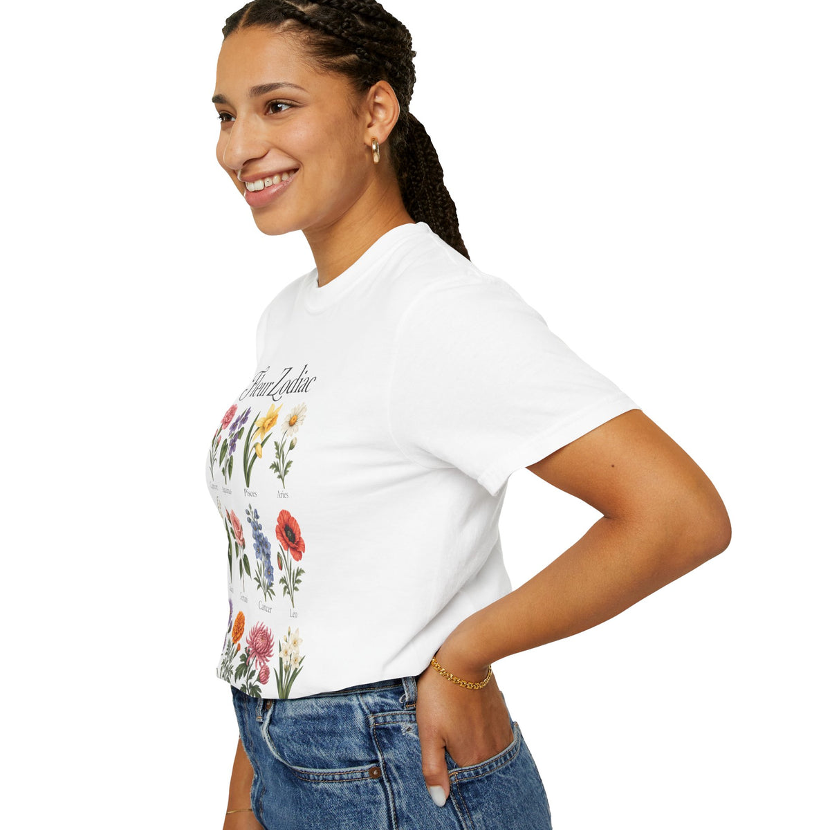 Fleur Zodiac —Comfort Colors Tee