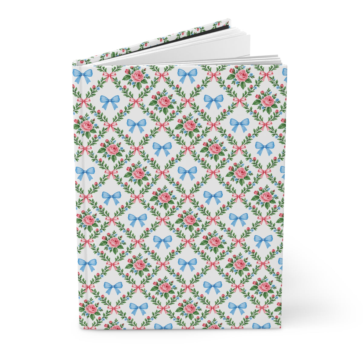 Vintage Rose Pattern Hardcover Journal/Notebook