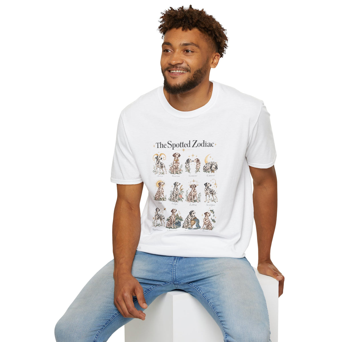 Spotted in the Stars — Dalmatian Zodiac Tee