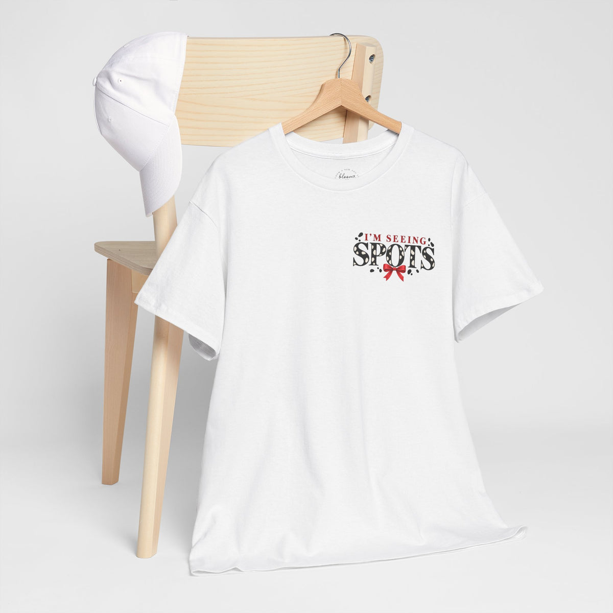 The Seeing Spots Tee — Classic Red Bow