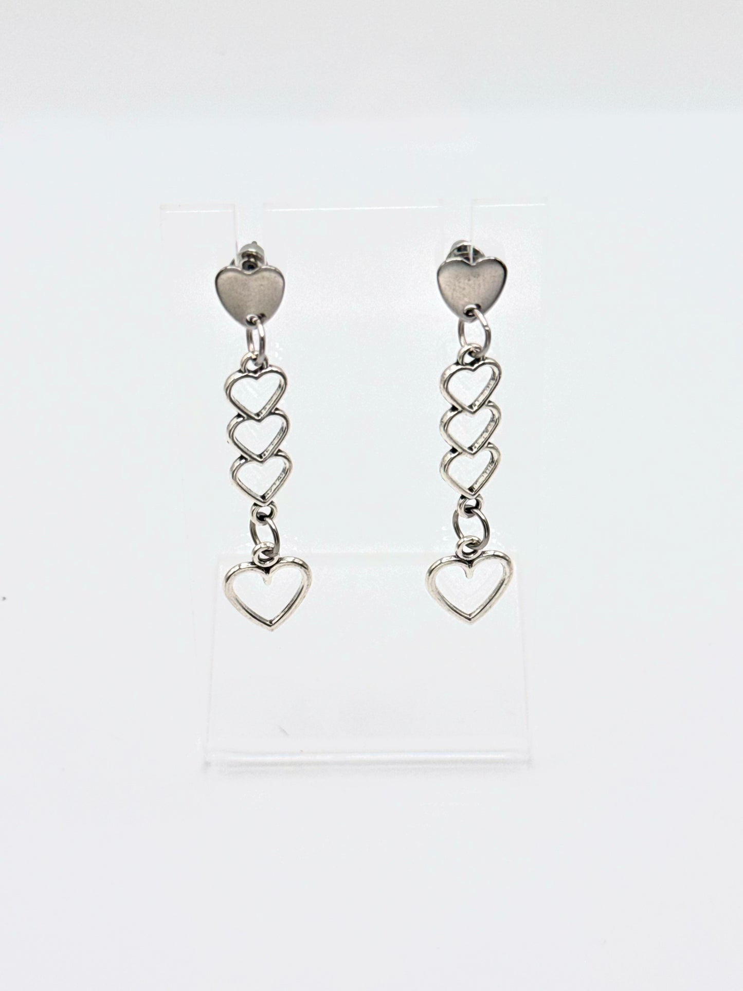 Endless Love Drop Earrings – Silver