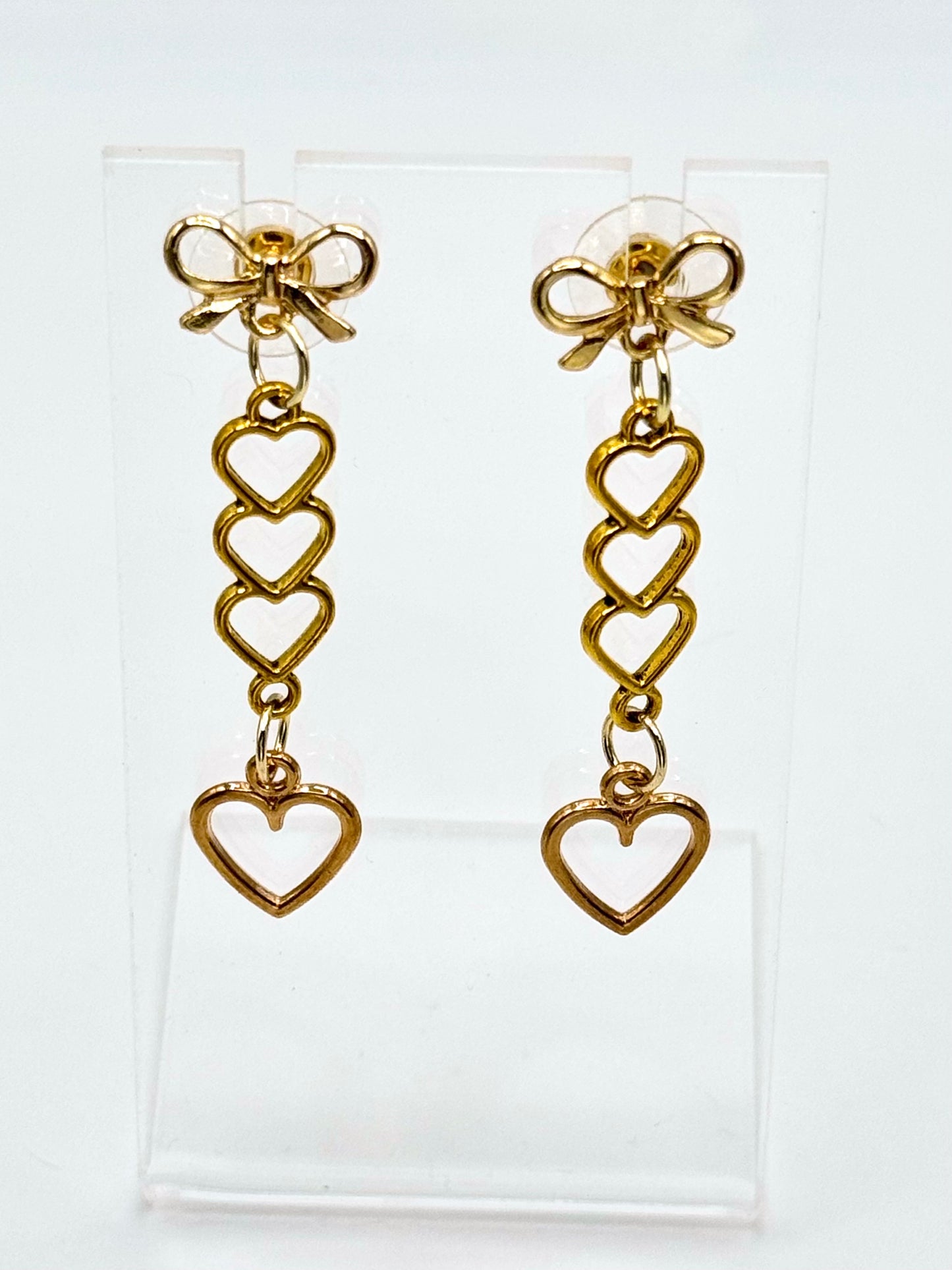 Tied With Love Earrings – Gold Bow Edition