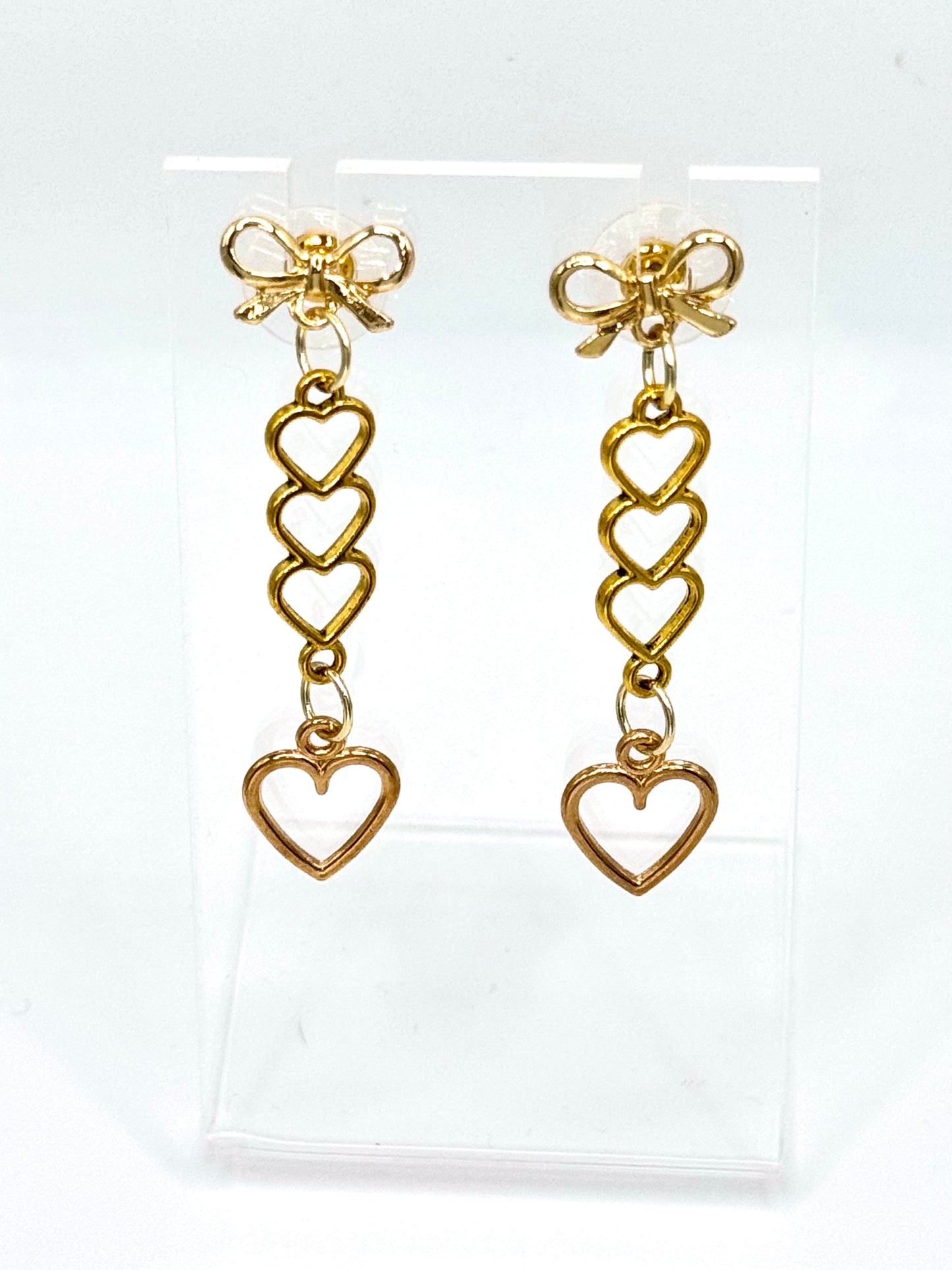 Tied With Love Earrings – Gold Bow Edition
