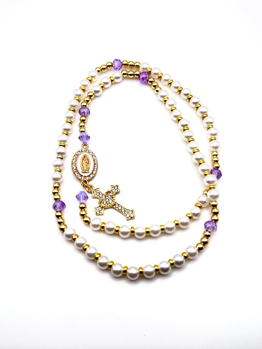 Lavender Grace Convertible Rosary Wrap