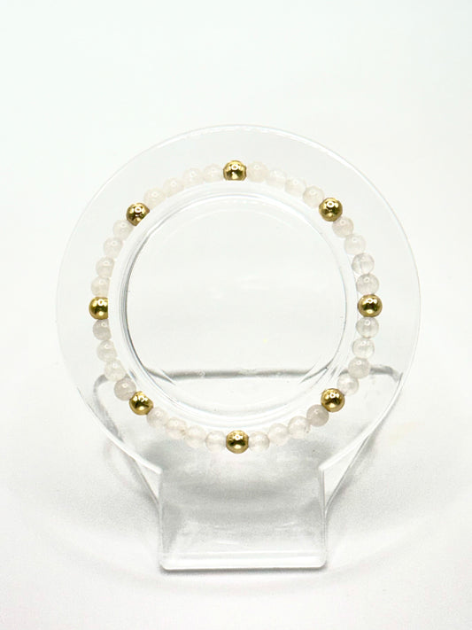 Pure Serenity Bracelet-White Jade