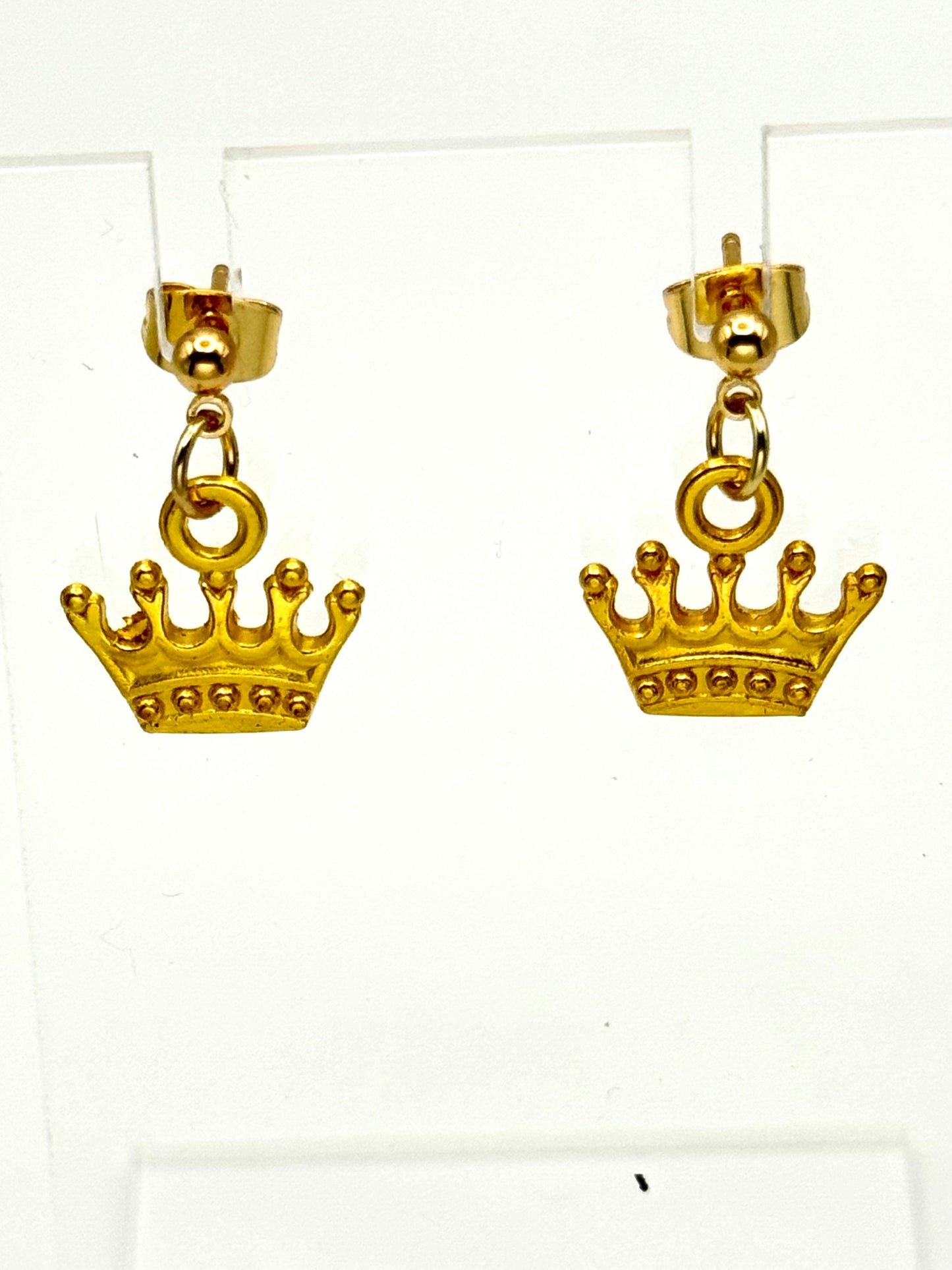 👑 Crowned in Gold Earrings