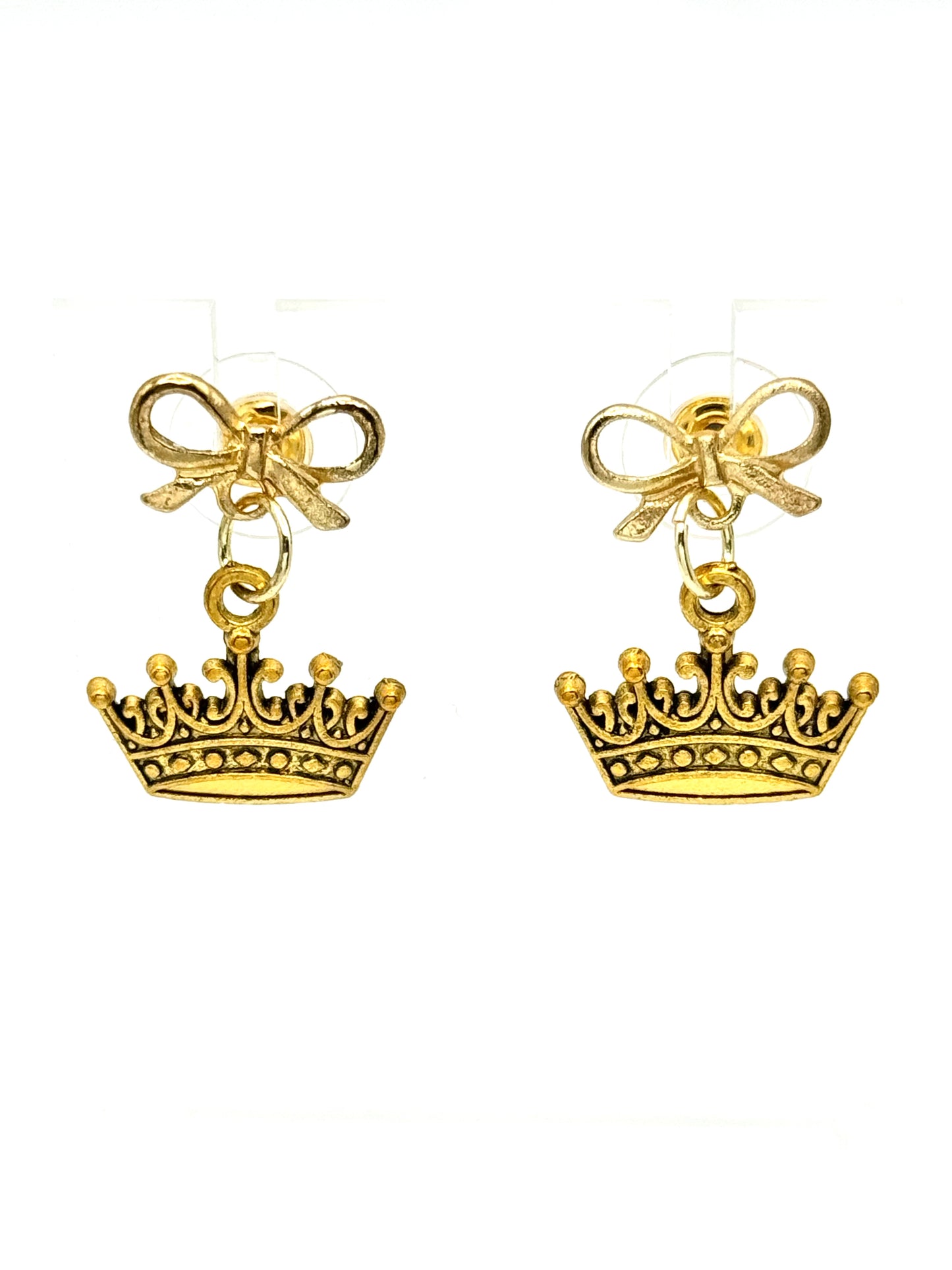 👑 Royal Charm Bow Earrings