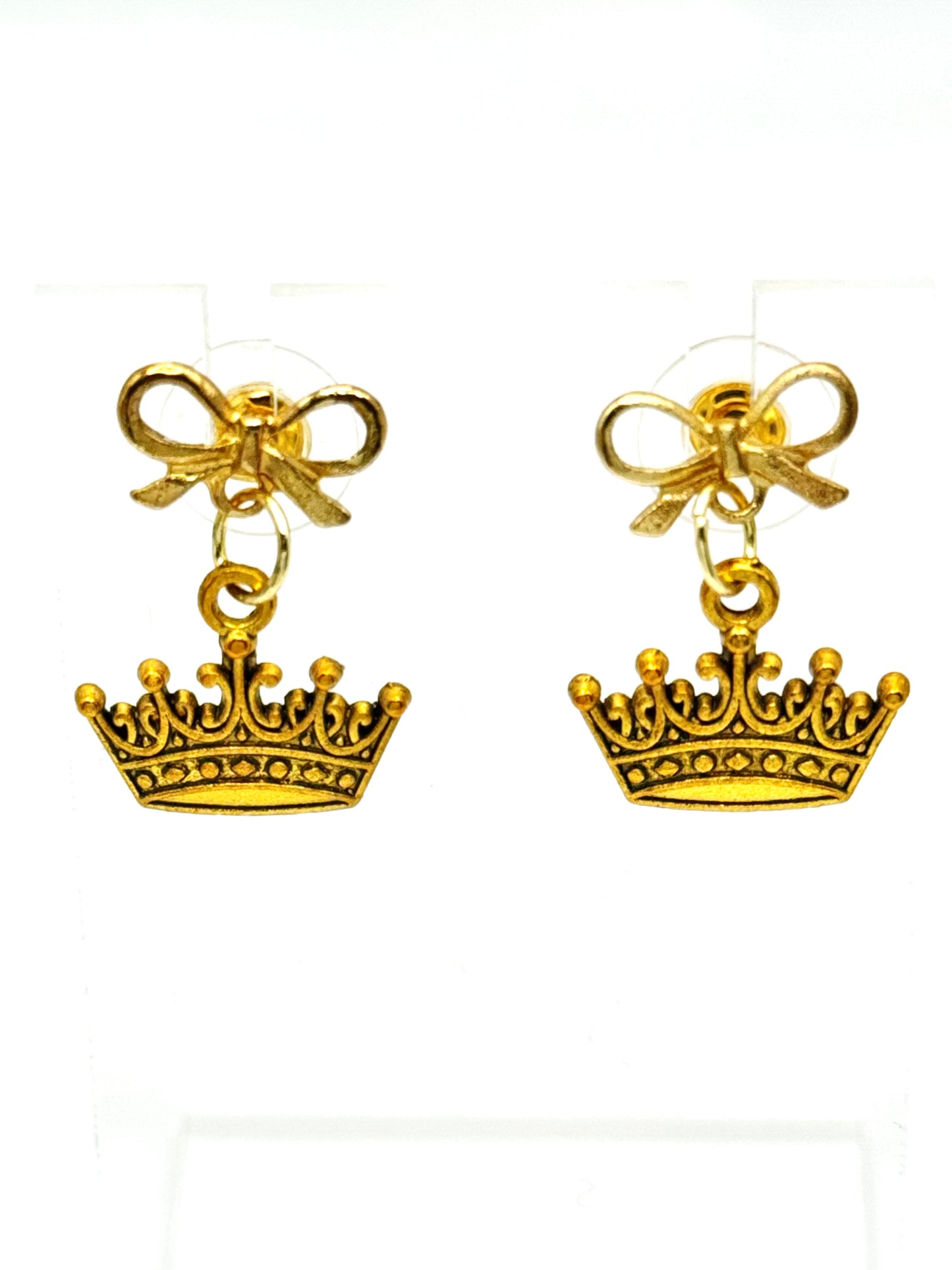 👑 Royal Charm Bow Earrings