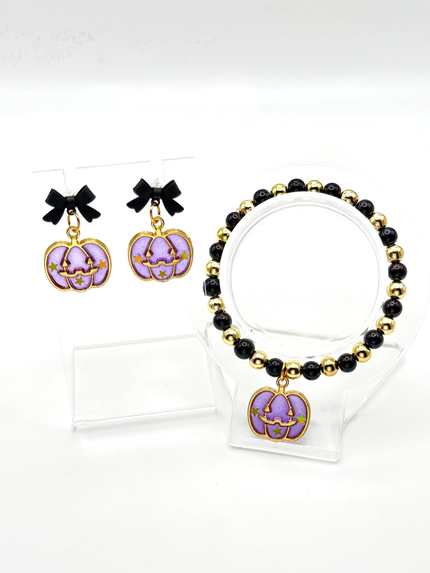 Midnight Magic Pumpkins Earrings