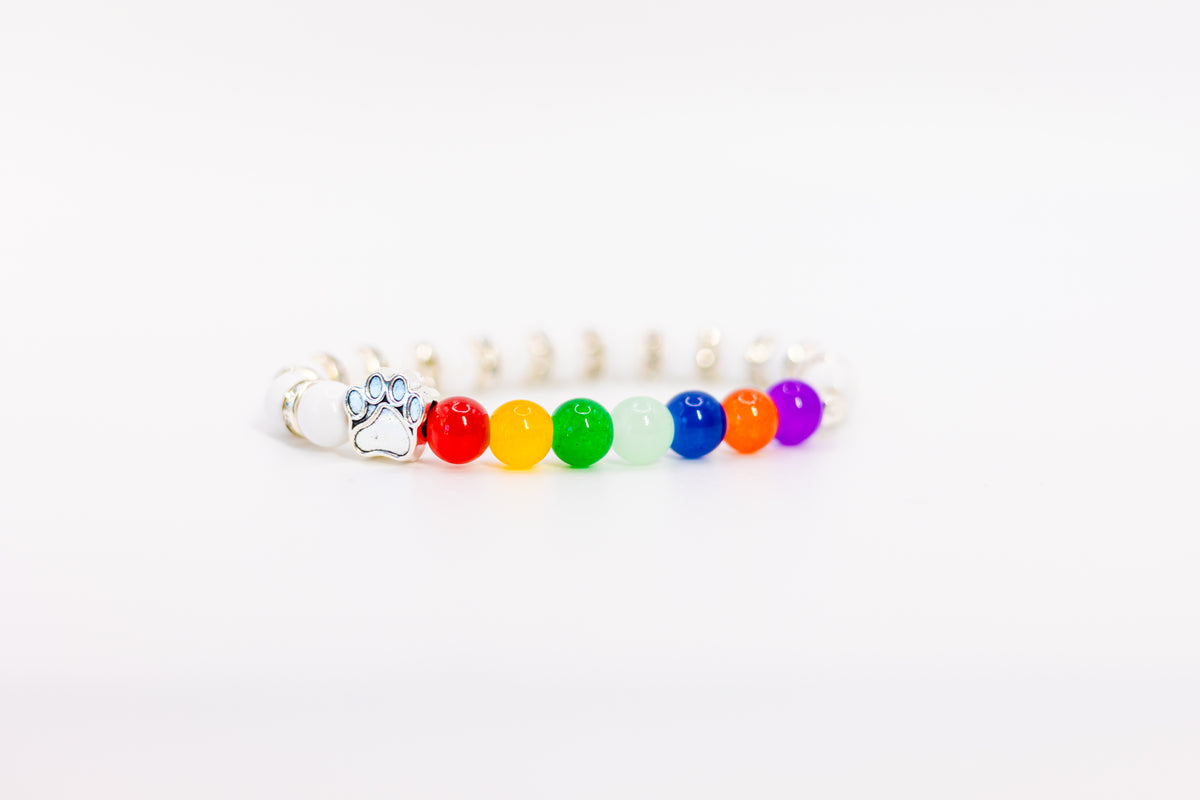 Rainbow Pet Protector (Dark Rainbow Beads)