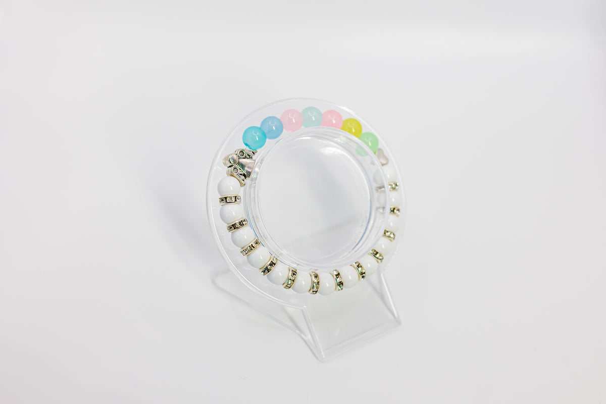 Rainbow Angel Embrace (Pastel Rainbow Beads)