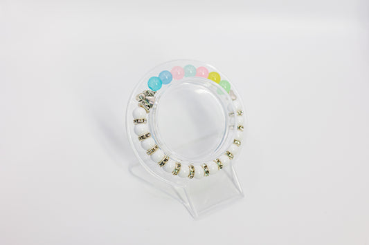 Rainbow Angel Embrace (Pastel Rainbow Beads)