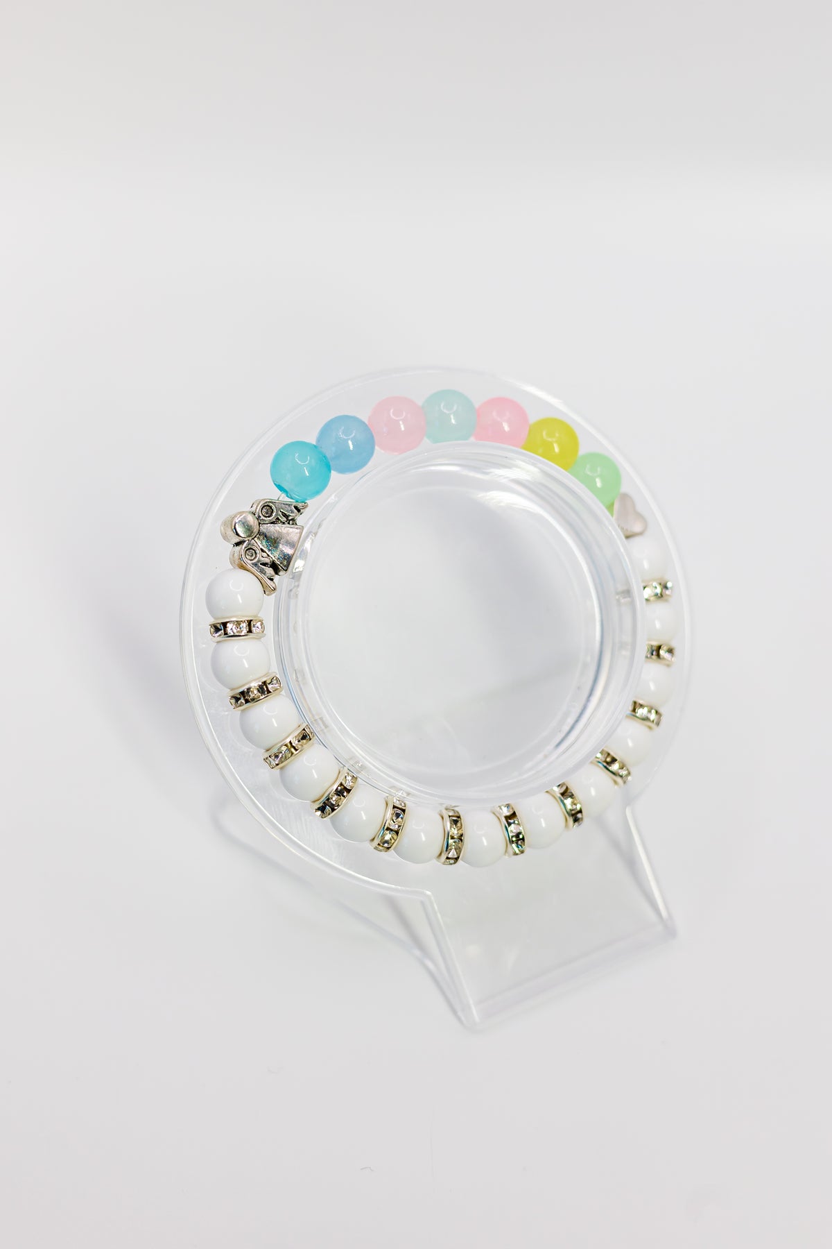 Rainbow Angel Embrace (Pastel Rainbow Beads)